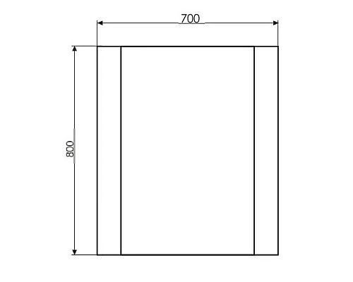 Купить Зеркало 70х80 см белый глянец  Comforty Флоренция 00003127386 в магазине сантехники Santeh-Crystal.ru