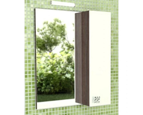 Приобрести Зеркальный шкаф 60х70 см дуб солсбери/белый глянец Comforty Рио 00003126981 в магазине сантехники Santeh-Crystal.ru