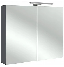 Зеркальный шкаф серый антрацит 80х65 см Jacob Delafon Odeon Up EB796RU-442