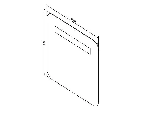 Заказать Зеркало 64х55 см Am.Pm Gem M90MOX0641WG в магазине сантехники Santeh-Crystal.ru
