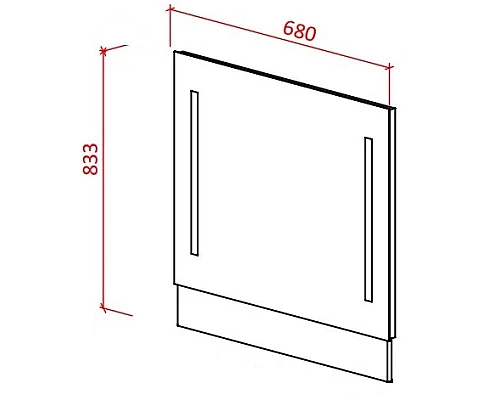 Купить Зеркало 68х83,3 см белый глянец Astra-Form Альфа 020303 в магазине сантехники Santeh-Crystal.ru