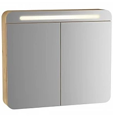 Зеркальный шкаф 80х70 см дуб Vitra Sento 60896