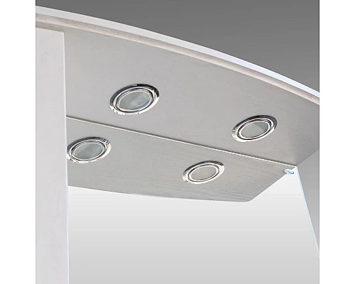 Приобрести Зеркальный шкаф 85х95 см белый глянец Atoll Барселона в магазине сантехники Santeh-Crystal.ru