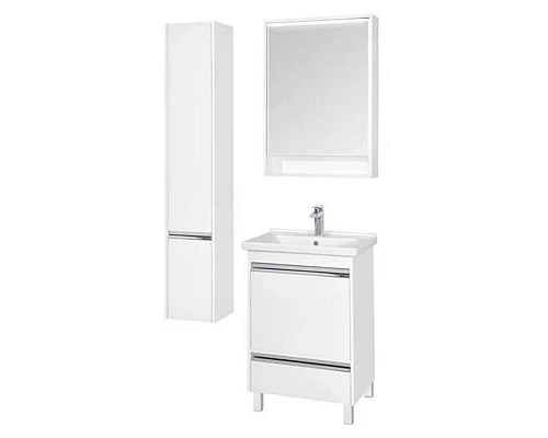 Купить Зеркальный шкаф 60х85 см белый глянец Акватон Капри 1A230302KP010 в магазине сантехники Santeh-Crystal.ru