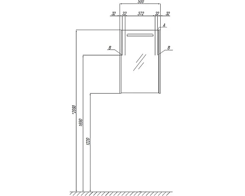 Купить Зеркальный шкаф 50х78 см дуб полярный Акватон Сильва 1A215502SIW7L в магазине сантехники Santeh-Crystal.ru