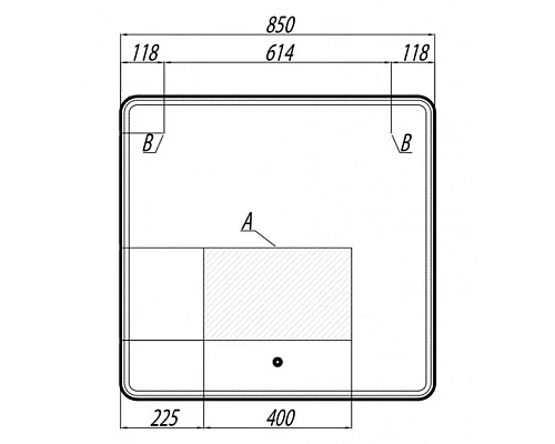 Приобрести Зеркало 85х82 см Акватон Шерилл 1A210302SH010 в магазине сантехники Santeh-Crystal.ru