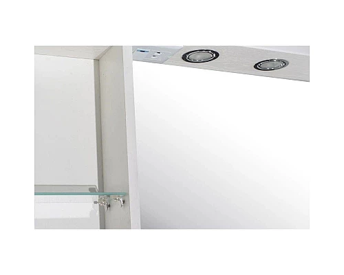 Купить Зеркальный шкаф 65х80 см белый ясень L ASB-Mebel Альфа в магазине сантехники Santeh-Crystal.ru