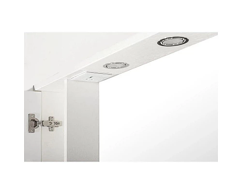 Купить Зеркальный шкаф 65х80 см белый ясень L ASB-Mebel Альфа в магазине сантехники Santeh-Crystal.ru