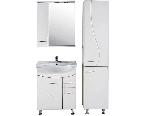 Купить Зеркальный шкаф 65х80 см белый ясень L ASB-Mebel Альфа в магазине сантехники Santeh-Crystal.ru