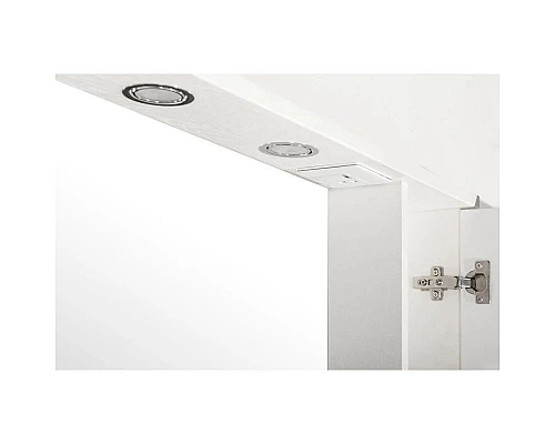 Купить Зеркальный шкаф 65х80 см белый ясень R ASB-Mebel Альфа в магазине сантехники Santeh-Crystal.ru
