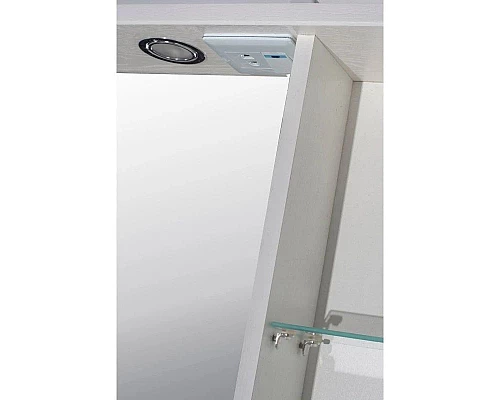 Купить Зеркальный шкаф 65х80 см белый ясень R ASB-Mebel Альфа в магазине сантехники Santeh-Crystal.ru