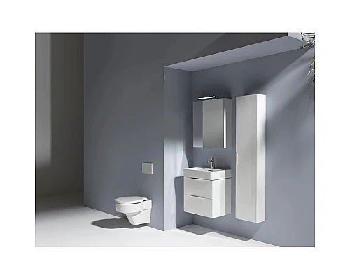 Заказать Зеркальный шкаф 60х70 см белый матовый R Laufen Base 4.0275.2.110.260.1 в магазине сантехники Santeh-Crystal.ru