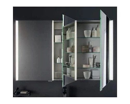 Купить Зеркальный шкаф 130х75 см Laufen Frame 25 4.0875.4.900.144.1 в магазине сантехники Santeh-Crystal.ru