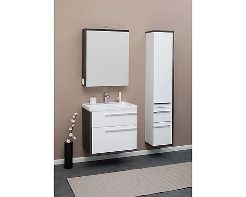 Заказать Зеркальный шкаф 69,5х85 см эвкалипт мистери/белый глянец R Aquanet Фостер 00202061 в магазине сантехники Santeh-Crystal.ru