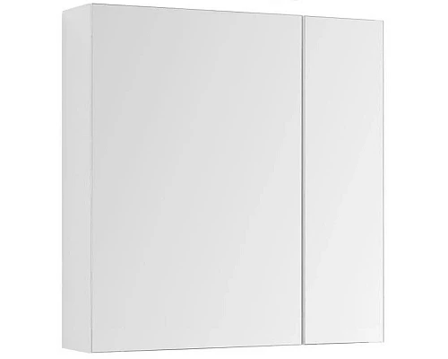 Приобрести Зеркальный шкаф 85х87,3 см белый глянец L Aquanet Йорк 00202089 в магазине сантехники Santeh-Crystal.ru