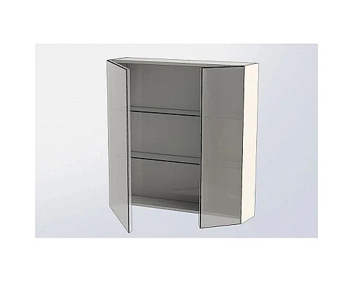 Приобрести Зеркальный шкаф 85х87,3 см белый глянец L Aquanet Йорк 00202089 в магазине сантехники Santeh-Crystal.ru