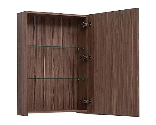 Купить Зеркальный шкаф 60х87,3 см орех R Aquanet Нью-Йорк 00203951 в магазине сантехники Santeh-Crystal.ru