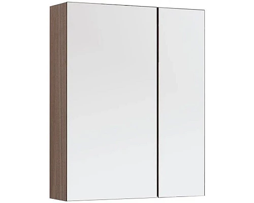 Купить Зеркальный шкаф 70х87,3 см орех L Aquanet Нью-Йорк 00203952 в магазине сантехники Santeh-Crystal.ru