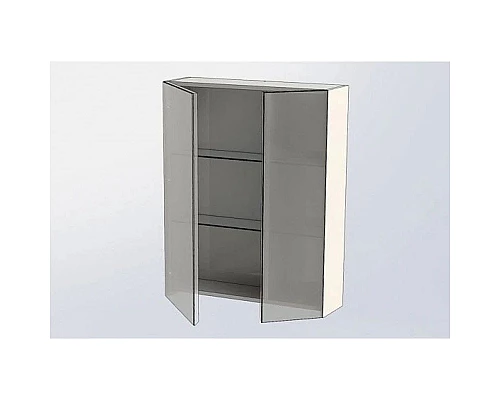 Купить Зеркальный шкаф 70х87,3 см орех L Aquanet Нью-Йорк 00203952 в магазине сантехники Santeh-Crystal.ru