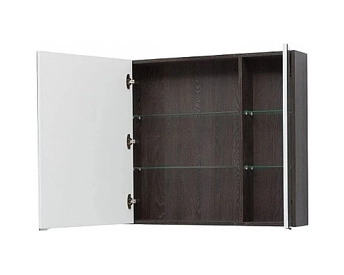 Купить Зеркальный шкаф 82,5х75 см дуб кантербери L Aquanet Остин 00200918 в магазине сантехники Santeh-Crystal.ru