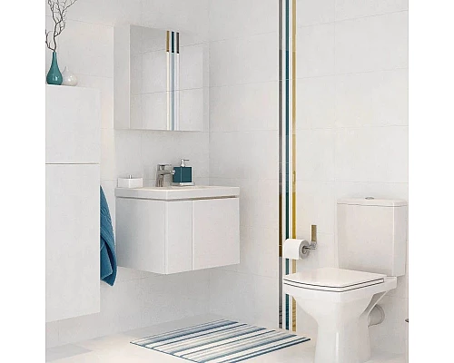 Приобрести Зеркальный шкаф белый глянец 60х60 см Cersanit Colour LS-COL в магазине сантехники Santeh-Crystal.ru