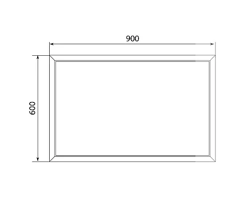 Купить Зеркало 90х60 см белый глянец Marka One Romb У73232 в магазине сантехники Santeh-Crystal.ru