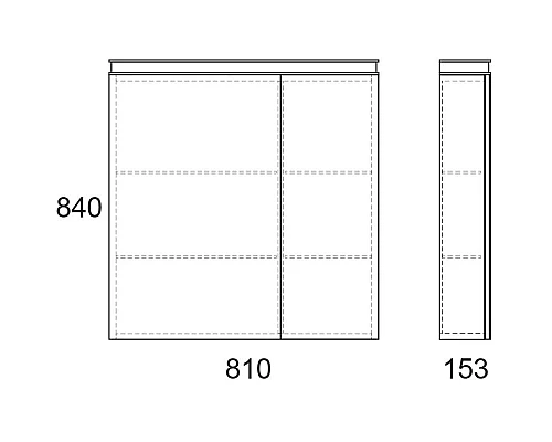 Заказать Зеркальный шкаф 81х84 см белый OWL 1975 Ragnar OW02.04.00 в магазине сантехники Santeh-Crystal.ru