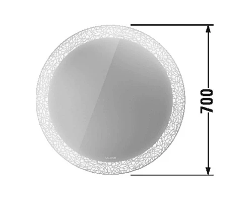 Приобрести Зеркало 70х70 см Duravit Happy D.2 Plus HP7480S0000 в магазине сантехники Santeh-Crystal.ru