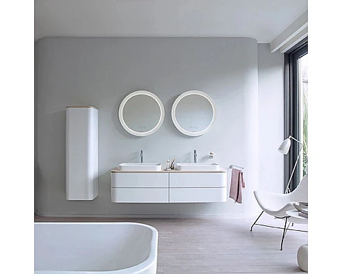 Приобрести Зеркало 70х70 см Duravit Happy D.2 Plus HP7480S0000 в магазине сантехники Santeh-Crystal.ru