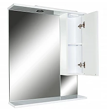 Зеркальный шкаф 75х87 см белый глянец Orange Глория Gl-75ZS