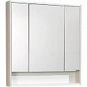 Зеркальный шкаф 80х86 см белый глянец/ясень фабрик Акватон Рико 1A215302RIB90