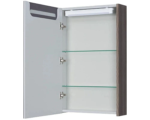 Купить Зеркальный шкаф 50х78 см дуб макиато Акватон Сильва 1A215502SIW5L в магазине сантехники Santeh-Crystal.ru