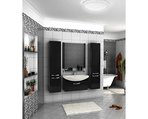 Купить Зеркало 80х85,8 см черный Акватон Ария 1A141902AA950 в магазине сантехники Santeh-Crystal.ru