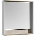 Зеркало белый глянец/бетон пайн 80х85 см Акватон Капри 1A230402KPDA0