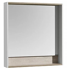 Зеркало белый глянец/бетон пайн 80х85 см Акватон Капри 1A230402KPDA0