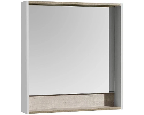 Заказать Зеркало белый глянец/бетон пайн 80х85 см Акватон Капри 1A230402KPDA0 в магазине сантехники Santeh-Crystal.ru