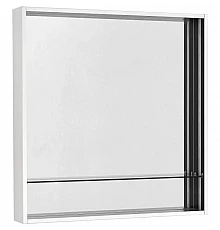 Зеркало 80х85 см белый матовый Акватон Ривьера 1A239102RVX20