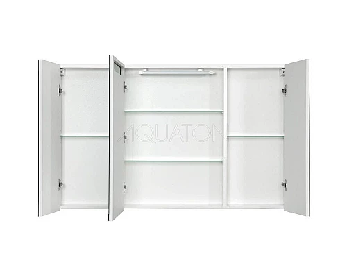 Купить Зеркальный шкаф 120х75 см белый глянец Акватон Мадрид 1A113402MA010 в магазине сантехники Santeh-Crystal.ru