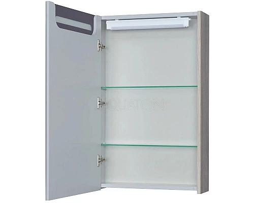 Купить Зеркальный шкаф 50х78 см дуб фьорд Акватон Сильва 1A215502SIW6L в магазине сантехники Santeh-Crystal.ru