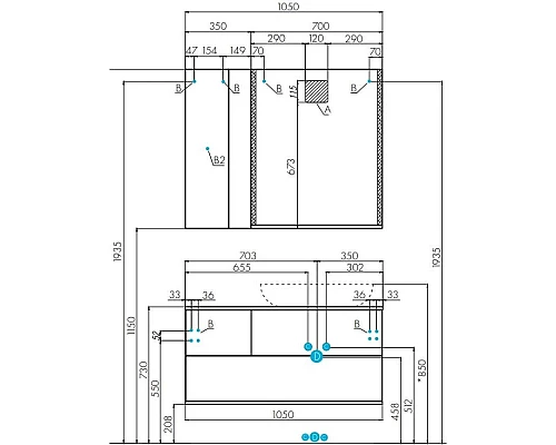 Заказать Зеркало 70х85 см дуб кантри Акватон Терра 1A247002TEDY0 в магазине сантехники Santeh-Crystal.ru