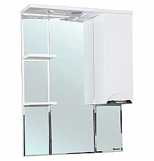 Зеркальный шкаф 75х100 см белый глянец R Bellezza Альфа 4618812001014