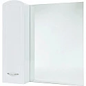 Зеркальный шкаф 78х80 см белый глянец L Bellezza Амелия 4610313002101 Зеркальный шкаф 78х80 см белый глянец L Bellezza Амелия 4610313002101