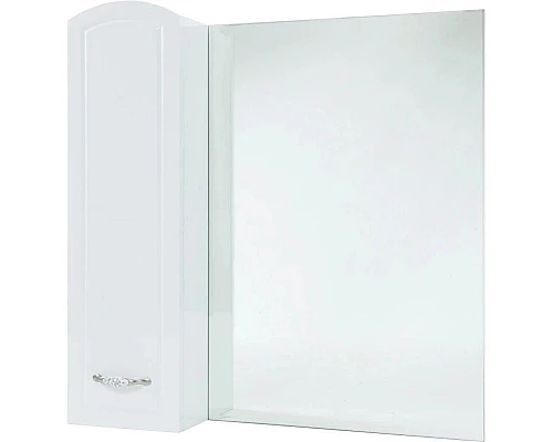 Купить Зеркальный шкаф 78х80 см белый глянец L Bellezza Амелия 4610313002101 в магазине сантехники Santeh-Crystal.ru