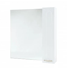 Зеркальный шкаф 74х80 см белый глянец L/R Bellezza Тиффани 4610512000014