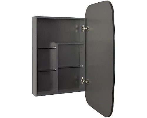 Заказать Зеркальный шкаф 60х96 см графит R Акватон Сохо 1A258302AJA0R в магазине сантехники Santeh-Crystal.ru