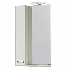 Зеркальный шкаф 50х85 см белый глянец/дуб сомерсет L Акватон Бекка 1A214502BAC20