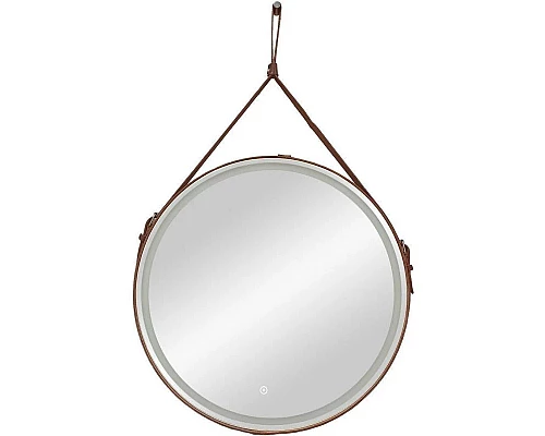 Купить Зеркало 80х80 см Art&Max Milan AM-Mil-800-DS-F-Brown в магазине сантехники Santeh-Crystal.ru