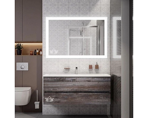 Купить Зеркало 120х70 см Art&Max Soli AM-Sol-1200-700-DS-F-H в магазине сантехники Santeh-Crystal.ru