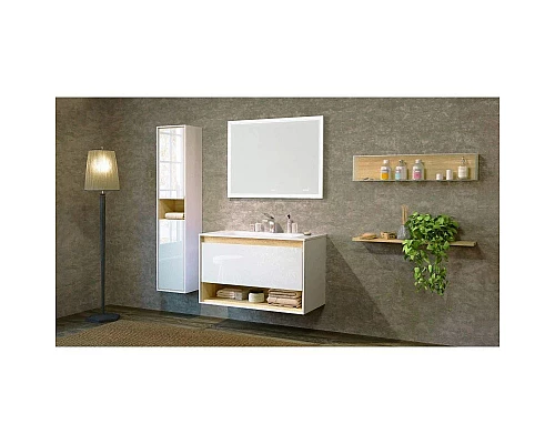 Приобрести Зеркало 91,5х68,5 см Jorno Glass Gla.02.92/W в магазине сантехники Santeh-Crystal.ru