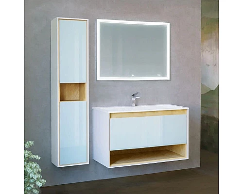 Приобрести Зеркало 91,5х68,5 см Jorno Glass Gla.02.92/W в магазине сантехники Santeh-Crystal.ru